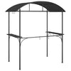 Stella Homewares BBQ Gazebo with Side Shelves Anthracite 220x115x230 cm Steel