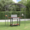 Stella Homewares BBQ Gazebo with Side Shelves Anthracite 220x115x230 cm Steel