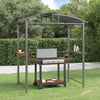 Stella Homewares BBQ Gazebo with Side Shelves Anthracite 210x114x230 cm Steel