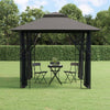 Stella Homewares Gazebo with Sidewalls Anthracite 300x300x270 cm Steel
