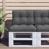 Stella Homewares Pallet Cushion Anthracite 50x40x12 cm Fabric