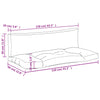 Stella Homewares Pallet Cushions 2 pcs Cream Fabric