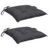 Stella Homewares Chair Cushions 2 pcs Anthracite 40x40x7 cm Oxford Fabric