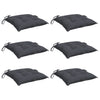 Stella Homewares Chair Cushions 6 pcs Anthracite 50x50x7 cm Oxford Fabric