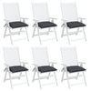 Stella Homewares Chair Cushions 6 pcs Anthracite 50x50x7 cm Oxford Fabric