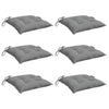 Stella Homewares Chair Cushions 6 pcs Grey 50x50x7 cm Oxford Fabric