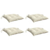 Stella Homewares Chair Cushions 4 pcs Cream White 50x50x7 cm Oxford Fabric