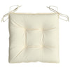 Stella Homewares Chair Cushions 6 pcs Cream White 50x50x7 cm Oxford Fabric
