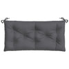 Stella Homewares Garden Bench Cushion Anthracite 100x50x7 cm Oxford Fabric