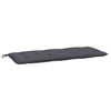 Stella Homewares Garden Bench Cushion Anthracite 120x50x7 cm Oxford Fabric