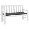 Stella Homewares Garden Bench Cushion Anthracite 120x50x7 cm Oxford Fabric
