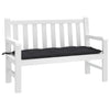 Stella Homewares Garden Bench Cushion Black 120x50x7 cm Oxford Fabric