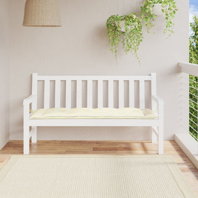 Stella Homewares Garden Bench Cushion Cream 150x50x7 cm Oxford Fabric