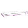 Stella Homewares Garden Bench Cushion Beige 150x50x7 cm Oxford Fabric