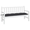 Stella Homewares Garden Bench Cushion Black 150x50x7 cm Oxford Fabric