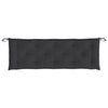 Stella Homewares Garden Bench Cushion Black 150x50x7 cm Oxford Fabric