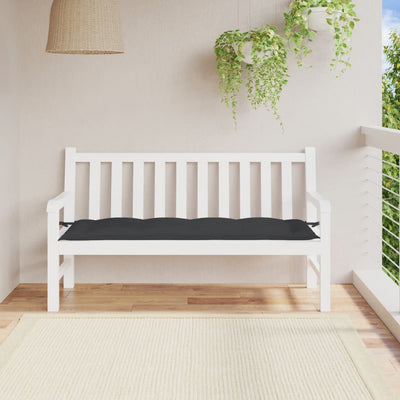 Stella Homewares Garden Bench Cushion Black 150x50x7 cm Oxford Fabric