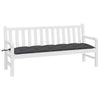Stella Homewares Garden Bench Cushion Anthracite 180x50x7 cm Oxford Fabric
