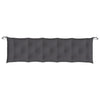 Stella Homewares Garden Bench Cushion Anthracite 180x50x7 cm Oxford Fabric