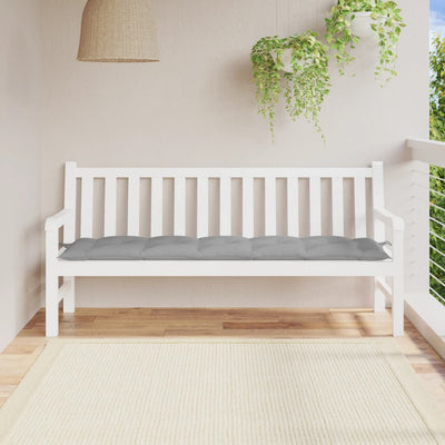 Stella Homewares Garden Bench Cushion Grey 180x50x7 cm Oxford Fabric