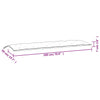 Stella Homewares Garden Bench Cushion Cream 180x50x7 cm Oxford Fabric