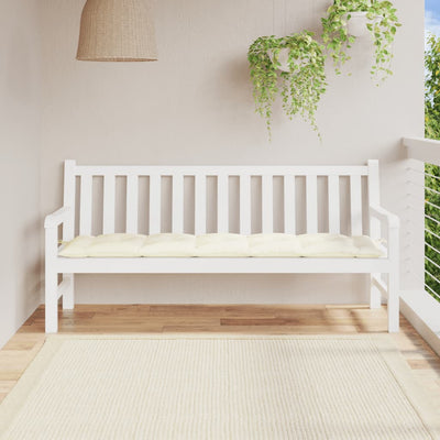 Stella Homewares Garden Bench Cushion Cream 180x50x7 cm Oxford Fabric