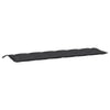 Stella Homewares Garden Bench Cushion Black 200x50x7 cm Oxford Fabric