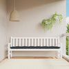Stella Homewares Garden Bench Cushion Black 200x50x7 cm Oxford Fabric