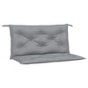 Stella Homewares Garden Bench Cushions 2pcs Grey 100x50x7 cm Oxford Fabric