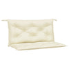 Stella Homewares Garden Bench Cushions 2 pcs Cream 100x50x7 cm Oxford Fabric