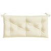 Stella Homewares Garden Bench Cushions 2 pcs Cream 100x50x7 cm Oxford Fabric