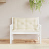 Stella Homewares Garden Bench Cushions 2 pcs Cream 100x50x7 cm Oxford Fabric