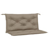 Stella Homewares Garden Bench Cushions 2 pcs Taupe 100x50x7 cm Oxford Fabric