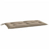 Stella Homewares Garden Bench Cushions 2 pcs Taupe 100x50x7 cm Oxford Fabric