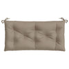 Stella Homewares Garden Bench Cushions 2 pcs Taupe 100x50x7 cm Oxford Fabric