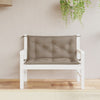 Stella Homewares Garden Bench Cushions 2 pcs Taupe 100x50x7 cm Oxford Fabric