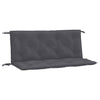 Stella Homewares Garden Bench Cushions 2pcs Anthracite 120x50x7cm Oxford Fabric