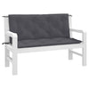 Stella Homewares Garden Bench Cushions 2pcs Anthracite 120x50x7cm Oxford Fabric