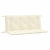 Stella Homewares Garden Bench Cushions 2 pcs Cream White 120x50x7 cm Oxford Fabric