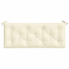 Stella Homewares Garden Bench Cushions 2 pcs Cream White 120x50x7 cm Oxford Fabric