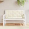 Stella Homewares Garden Bench Cushions 2 pcs Cream White 120x50x7 cm Oxford Fabric