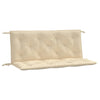 Stella Homewares Garden Bench Cushions 2 pcs Beige 120x50x7 cm Oxford Fabric