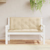 Stella Homewares Garden Bench Cushions 2 pcs Beige 120x50x7 cm Oxford Fabric