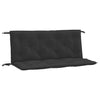 Stella Homewares Garden Bench Cushions 2pcs Black 120x50x7cm Oxford Fabric