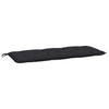 Stella Homewares Garden Bench Cushions 2pcs Black 120x50x7cm Oxford Fabric