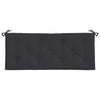 Stella Homewares Garden Bench Cushions 2pcs Black 120x50x7cm Oxford Fabric