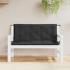 Stella Homewares Garden Bench Cushions 2pcs Black 120x50x7cm Oxford Fabric