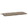 Stella Homewares Garden Bench Cushions 2 pcs Taupe 120x50x7 cm Oxford Fabric