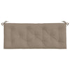 Stella Homewares Garden Bench Cushions 2 pcs Taupe 120x50x7 cm Oxford Fabric