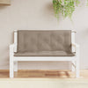 Stella Homewares Garden Bench Cushions 2 pcs Taupe 120x50x7 cm Oxford Fabric